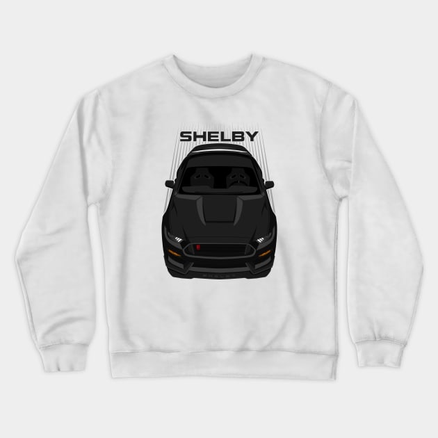 Ford Mustang Shelby GT350R 2015 - 2020 - Black Crewneck Sweatshirt by V8social